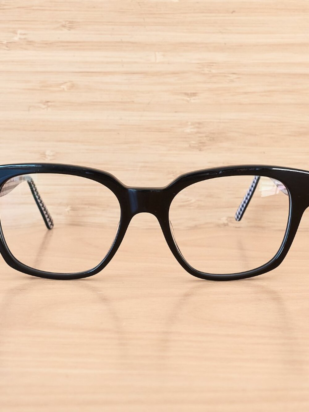 Barbour 02 Eyeglasses Frames 52-18-140 Black Houndstooth Pattern